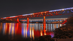 Highlevel Bridge at night