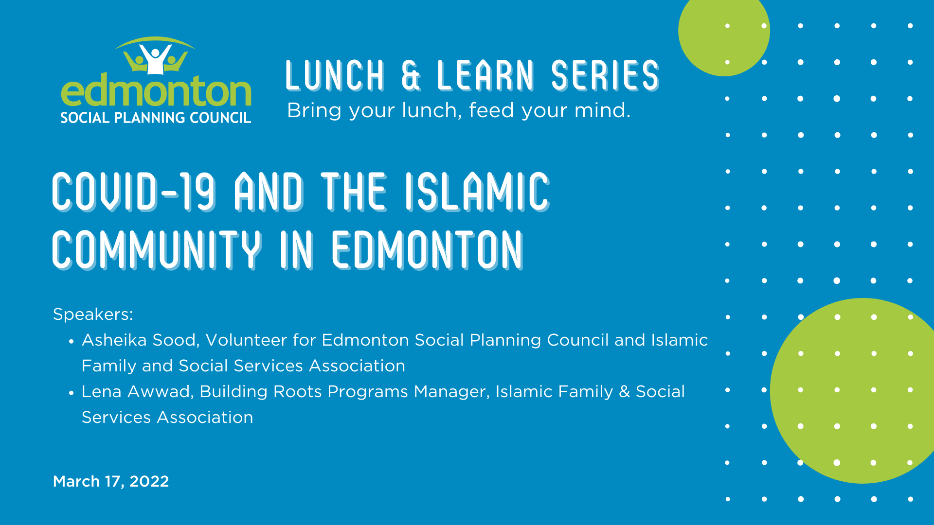 COVID-19 and the Islamic Community in Edmonton
