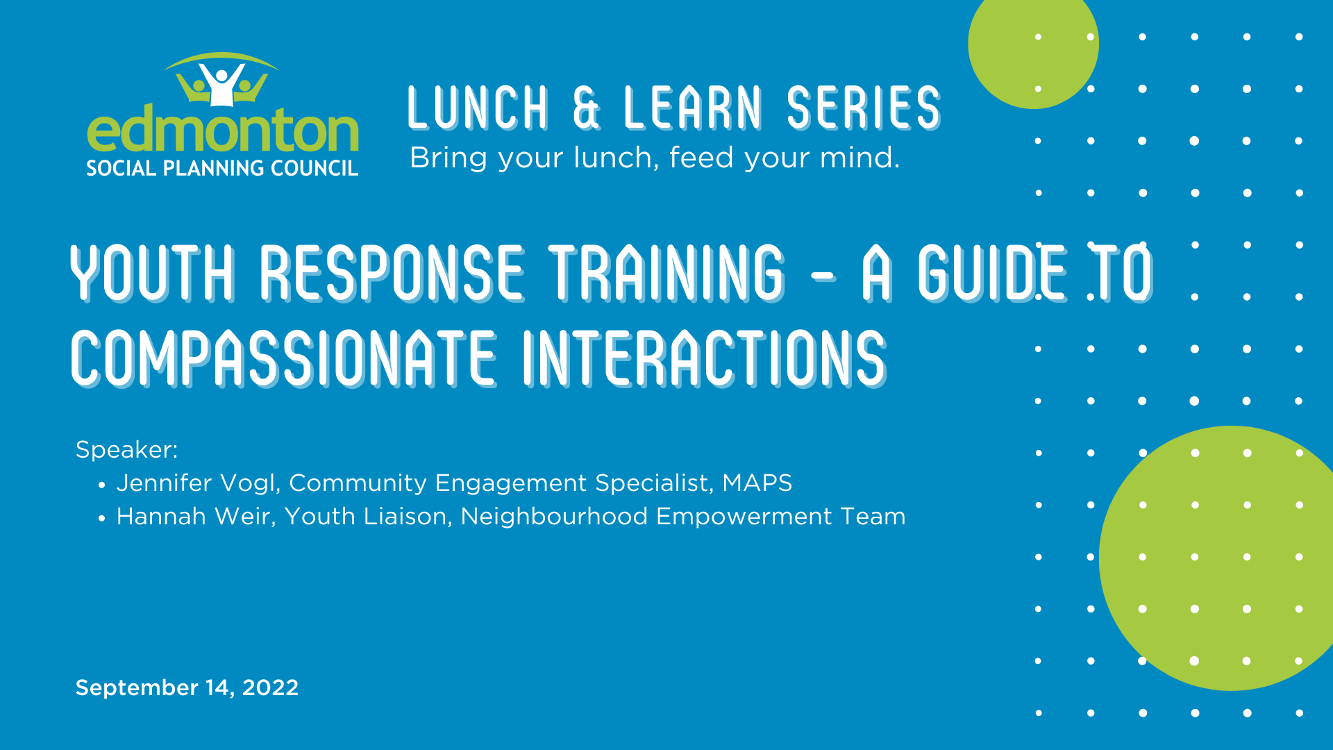 Youth Response Training - A Guide to Compassionate Interactions